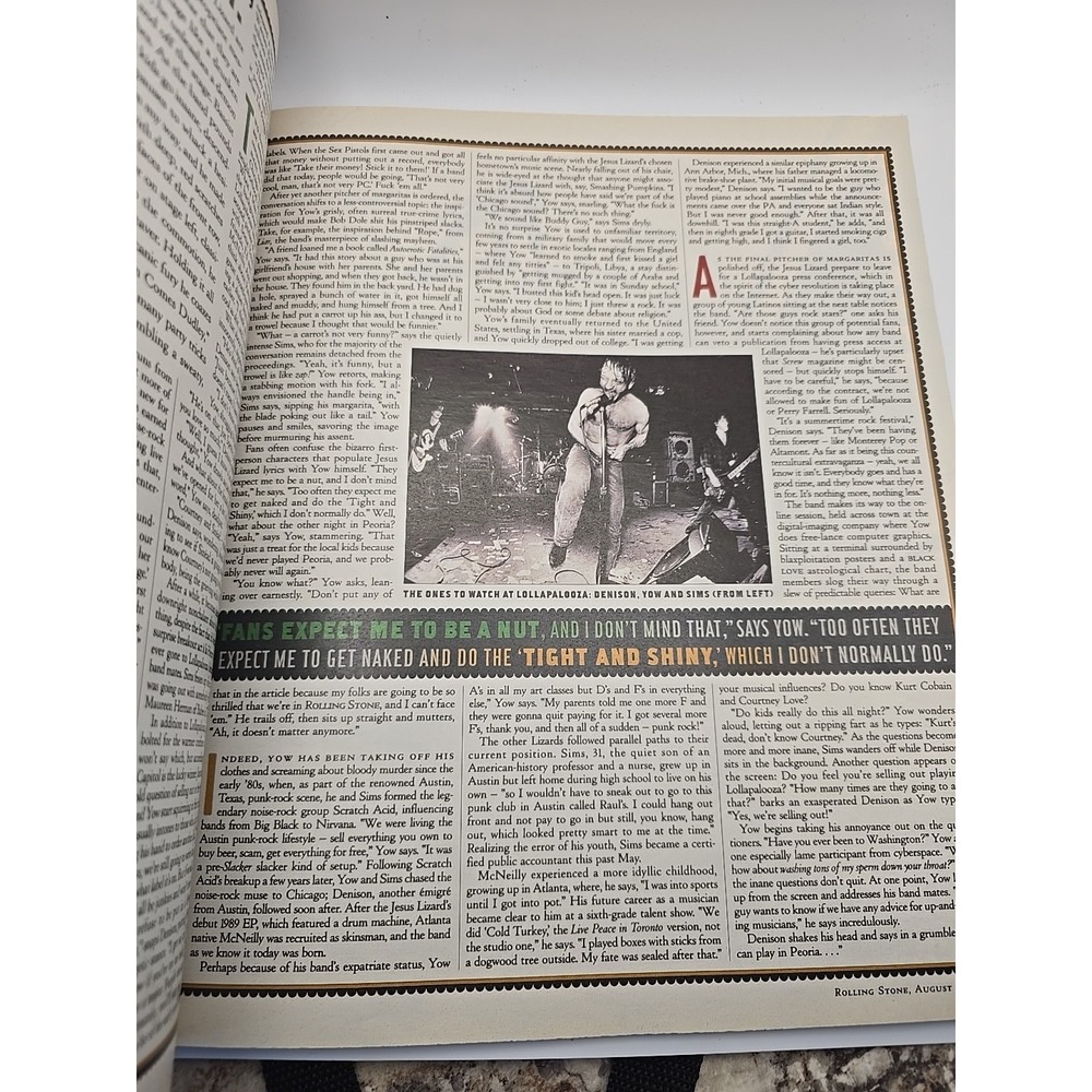 Rolling Stone Magazine - August 1995 #714 Hootie and the Blowfish (VINTAGE) - Picture 8 of 8